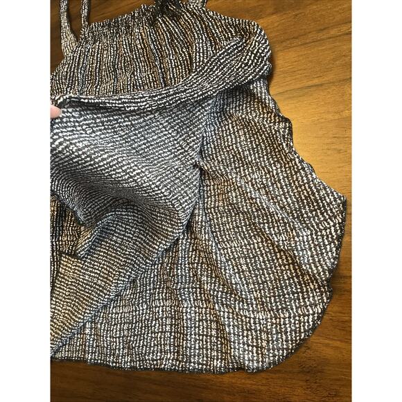 Intimately Free People Top Black/Pink Side Slits Tank Cami Bow Sz M Coquette - Picture 3 of 11